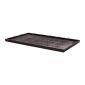 KOMPLEMENT Pull-out tray with divider, black-brown, clear - 790.110.67