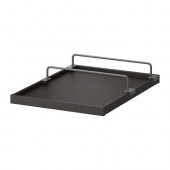 KOMPLEMENT Pull-out tray with shoe rail, black-brown, dark gray - 190.114.90