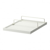 KOMPLEMENT Pull-out tray with shoe rail, white, white - 390.114.94