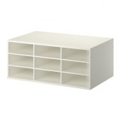 KOMPLEMENT Sectioned shelves, white - 402.577.72