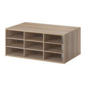 KOMPLEMENT Sectioned shelves, white stained oak effect - 402.577.67