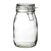 KORKEN Jar with lid, clear glass - 702.279.86