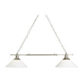 KROBY Pendant lamp-double, nickel plated, glass - 700.894.14
