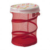 KUSINER Mesh basket with lid, red - 901.822.94