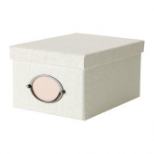KVARNVIK Box with lid, white - 502.566.92