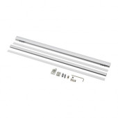 KVARTAL Top and bottom rail, aluminum color - 300.793.70