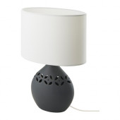 KVÄVE Table lamp, ceramic, black - 902.540.02