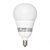 LEDARE LED bulb E12 400 lumen, dimmable, globe opal - 402.671.63