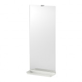 LEJEN Mirror with shelf, white - 202.794.64