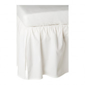 LEN Crib skirt, white - 802.959.13