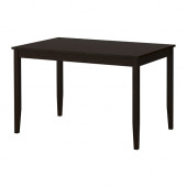 LERHAMN Table, black-brown - 602.594.21