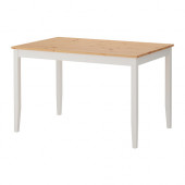 LERHAMN Table, light antique stain, white stain - 102.642.79