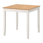 LERHAMN Table, light antique stain, white stain - 802.642.71