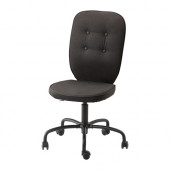 LILLHÖJDEN Swivel chair, black Idemo black - 302.214.01