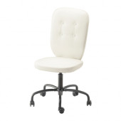LILLHÖJDEN Swivel chair, white Idemo Blekinge white - 702.387.15