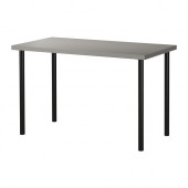LINNMON /
ADILS Table, gray, black - 599.326.36