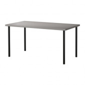 LINNMON /
ADILS Table, gray, black - 899.326.30