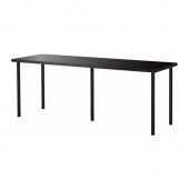 LINNMON /
ADILS Table, black-brown, black - 490.019.65