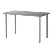LINNMON /
ADILS Table, gray, silver color - 199.326.38