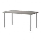 LINNMON /
ADILS Table, gray, silver color - 499.326.32