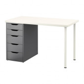 LINNMON /
ALEX Table, white, gray - 690.471.18