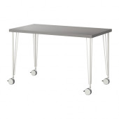 LINNMON /
KRILLE Table, gray, white - 290.019.47