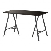 LINNMON /
LERBERG Table, black-brown, gray - 590.007.05