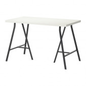 LINNMON /
LERBERG Table, white, gray - 290.007.16