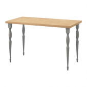 LINNMON /
NIPEN Table, birch effect, gray - 290.472.76