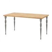 LINNMON /
NIPEN Table, birch effect, gray - 490.472.75