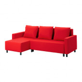 LUGNVIK Sofa bed with chaise, Granån red - 202.237.35