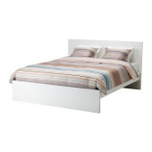 MALM Bed frame, high, white, Lönset - 390.191.69