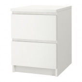 MALM 2-drawer chest, white - 802.145.49