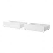 MALM Underbed storage box for high bed, white - 002.527.19
