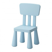 MAMMUT Children's chair, light blue indoor/outdoor, light blue - 402.675.54