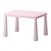 MAMMUT Children's table, light pink indoor/outdoor light pink - 402.675.68