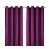 MARIAM Curtains, 1 pair, dark lilac - 002.323.02
