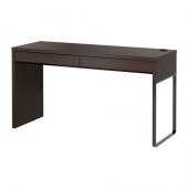 MICKE Desk, black-brown - 602.447.45