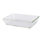 MIXTUR Oven/serving dish, clear glass - 600.587.62