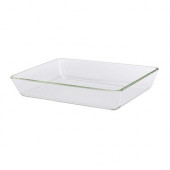 MIXTUR Oven/serving dish, clear glass - 800.587.61