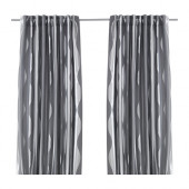 MURRUTA Curtains, 1 pair, gray - 702.922.17