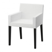 NILS Chair frame with armrests, black - 501.316.21