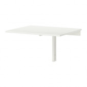 NORBERG Wall-mounted drop-leaf table, white - 301.805.04