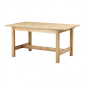 NORDEN Extendable table, birch - 402.425.92