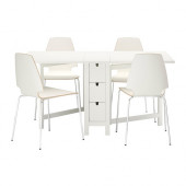 NORDEN /
VILMAR Table and 4 chairs, white - 190.973.61