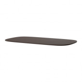 OPPEBY Table top, dark brown - 802.815.05