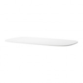 OPPEBY Table top, high gloss white - 002.794.36