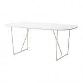 OPPEBY Table, white, Backaryd high gloss white - 390.403.35