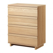 OPPLAND 4-drawer chest, oak veneer - 102.691.54