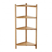 RÅGRUND Corner shelf unit, bamboo - 402.530.81